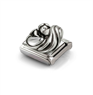 Nomination - Link SYMBOLS oxidized steel 925 sterling silver MOTHER AND CHILD