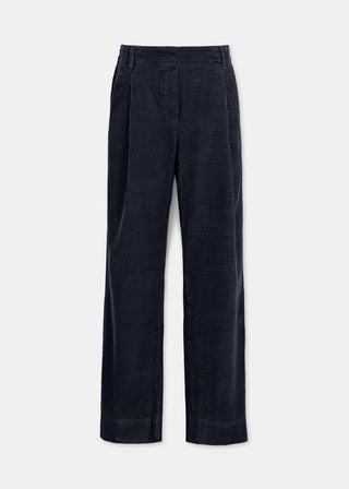 AIAYU - Billy Pant Corduroy - Black Navy