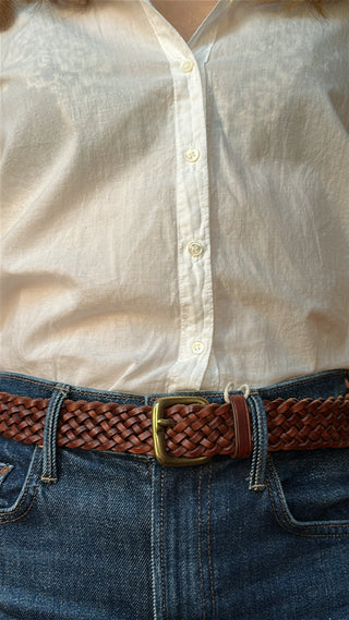 DRAGON DIFFUSION - Belt Square Buckle - Bruciato