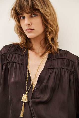 BA&SH - Cessia Shirt - Aubergine