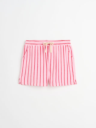 BONGUSTA - Naram Gym Shorts - Baby Pink & Ski Patrol
