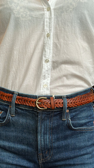 DRAGON DIFFUSION - Belt Single Link - Tan Black Edge
