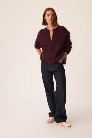 DES PETITS HAUTS - Bea Cardigan - Prune