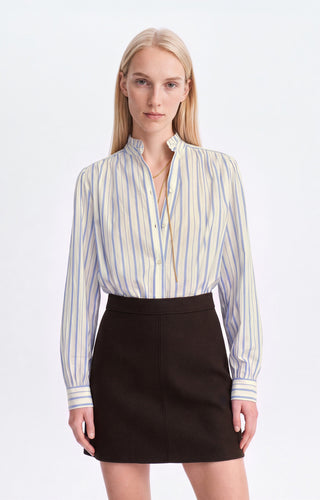 VANESSA BRUNO - Hilda Blouse - Ecru/Bleu