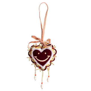 All The Luck in the World - Ornament Heart With Smiley