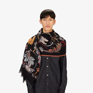 INOUI - Rococo Scarf 55 - Bleu Marine