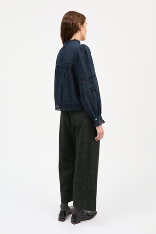SKALL - Velina Shirt - Dark Navy