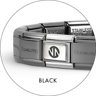 Nomination - 14 links, Classic Base Bracelet Black