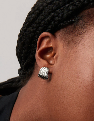 MISSOMA - Ripple Stud Earrings - Silver