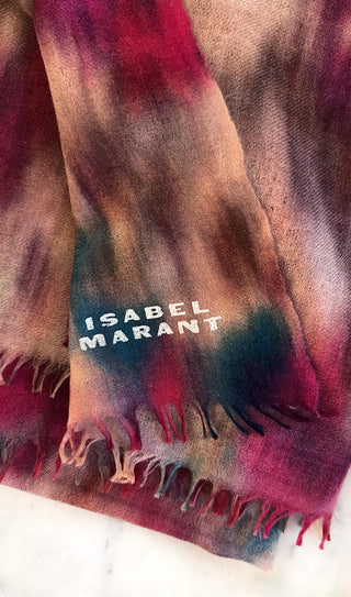 ISABEL MARANT ÈTOILE - Alette Scarf - Beige/Raspberry