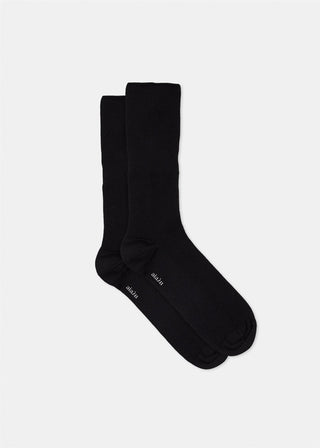 AIAYU - Wool Rib Socks - Black