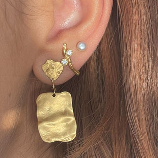STINE A - Flow Earring With Two Stones