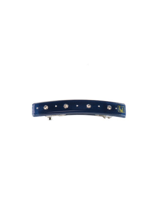 BON DEP - Small Hair Clip 5,5 cm Swarovski - Navy