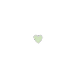 STINE A - Petit Love Heart Mint Green - Silver