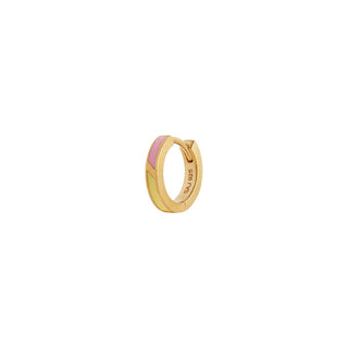 STINE A - Petit Circus Huggie Earring Yellow & Pink - Gold