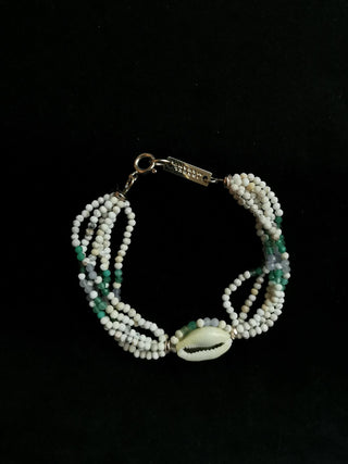 ISABEL MARANT JEWELRY - Bracelet Seashell Pearl - Ecru/Green