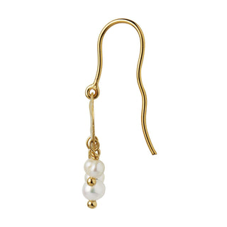STINE A - Big Gold Splash Earring - Elegant Pearls