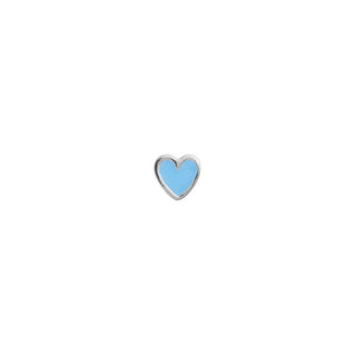 STINE A - Petit Love Heart Light Blue - Silver