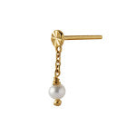STINE A - Tres Petit Etoile Earring W/Pearl Gold