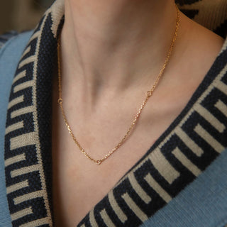 Emilia by Bon Dep - Gold Necklace W/Rings