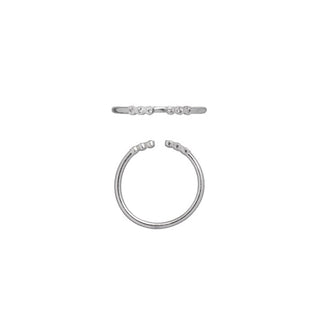 STINE A - Open Six Dots Ring - Silver