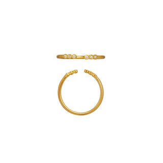 STINE A - Open Six Dots Ring - Gold