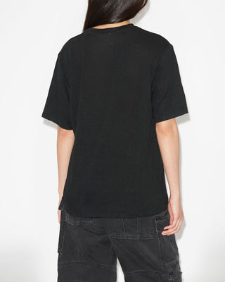 ISABEL MARANT ÈTOILE - Zewel Linen Tee Shirt - Black