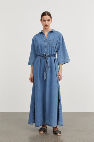 SKALL - Beya Dress - Washed Blue
