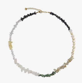 STINE A - Crispy Coast Necklace - Pacific Colors with Pearls & Gemstones
