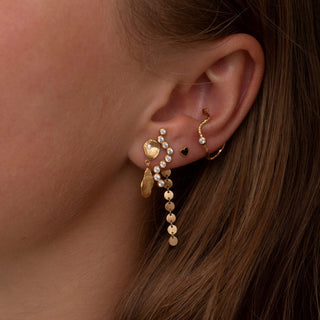 STINE A - Petit Coins Behind Ear Earring - Gold