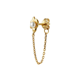 STINE A - Shelly Pearl Earring With Chain