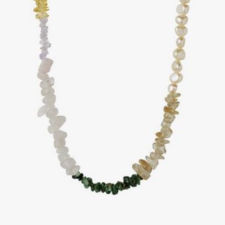 STINE A - Crispy Coast Necklace - Pacific Colors with Pearls & Gemstones