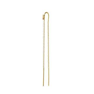 STINE A - Three Dots Double Chain Earring Gold - Candy Stones