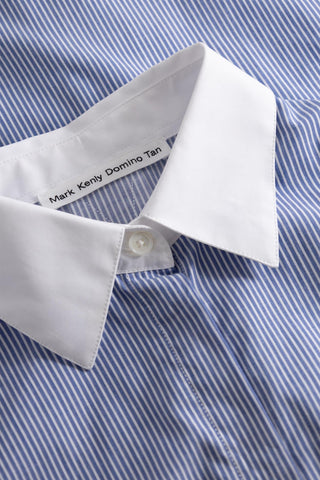 MARK TAN - Bertine Shirt - Blue Stripe