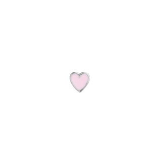 STINE A - Petit Love Heart - Light Pink Silver