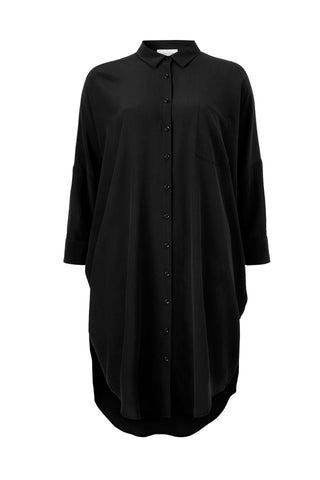 KOKOON - Oversized Shirt Dress - Black