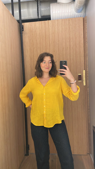 XIRENA - Scout Shirt - Bright Marigold