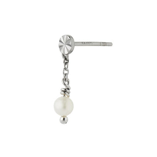 STINE A - Tres Petit Etoile Earring W/Pearl Silver