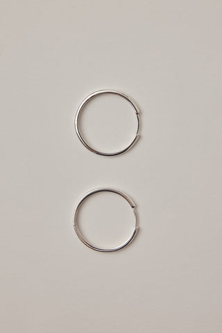 Englund1917 - Classic Silver Hoops Large