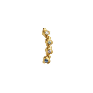 STINE A - Four Glimpse Earring W/Stones - Left