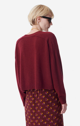 VANESSA BRUNO - Venezuela Cardigan - Bordeaux