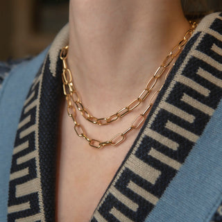 Emilia by Bon Dep - Large Chain Necklace 47cm