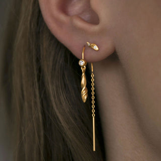 STINE A - Tres Petit Velvet Earring W/Stones