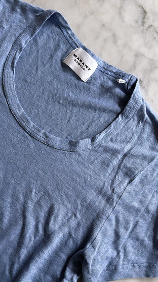 ISABEL MARANT ÈTOILE - Kiliann Tee Shirt - Light Blue