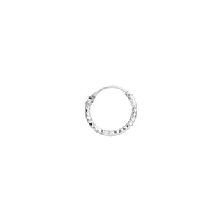 STINE A - Petit Tinsel Creol Earring - Silver