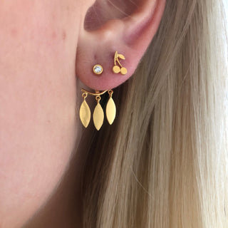 STINE A - Big Dot Earring - Gold