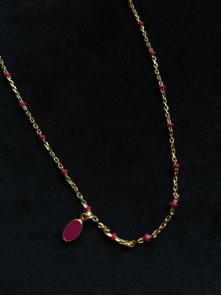 ISABEL MARANT JEWELRY - Necklace Coin - Fuchsia